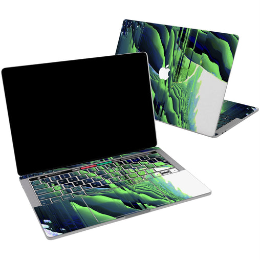 Lex Altern Vinyl MacBook Skin Abstract Green Theme for your Laptop Apple Macbook.