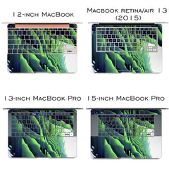Lex Altern Vinyl MacBook Skin Abstract Green Theme
