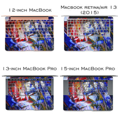 Lex Altern Vinyl MacBook Skin Colorful Brushes Theme