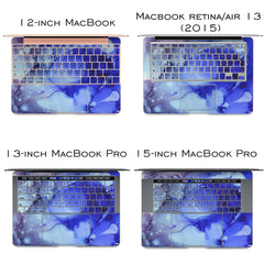 Lex Altern Vinyl MacBook Skin Abstract Blue Theme