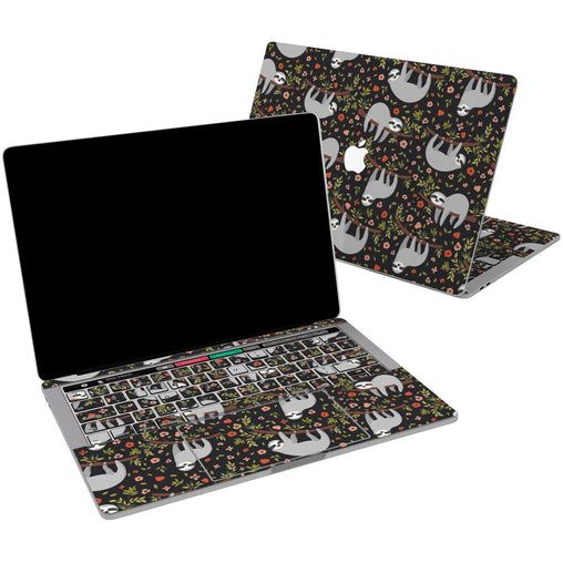 Lex Altern Vinyl MacBook Skin Floral Sloths for your Laptop Apple Macbook.