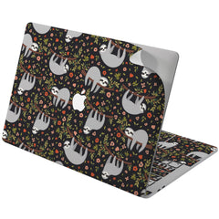 Lex Altern Vinyl MacBook Skin Floral Sloths