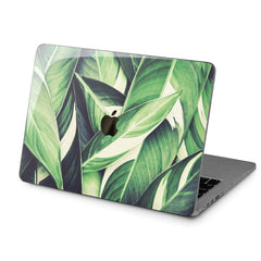 Lex Altern Hard Plastic MacBook Case Green Leaves Print