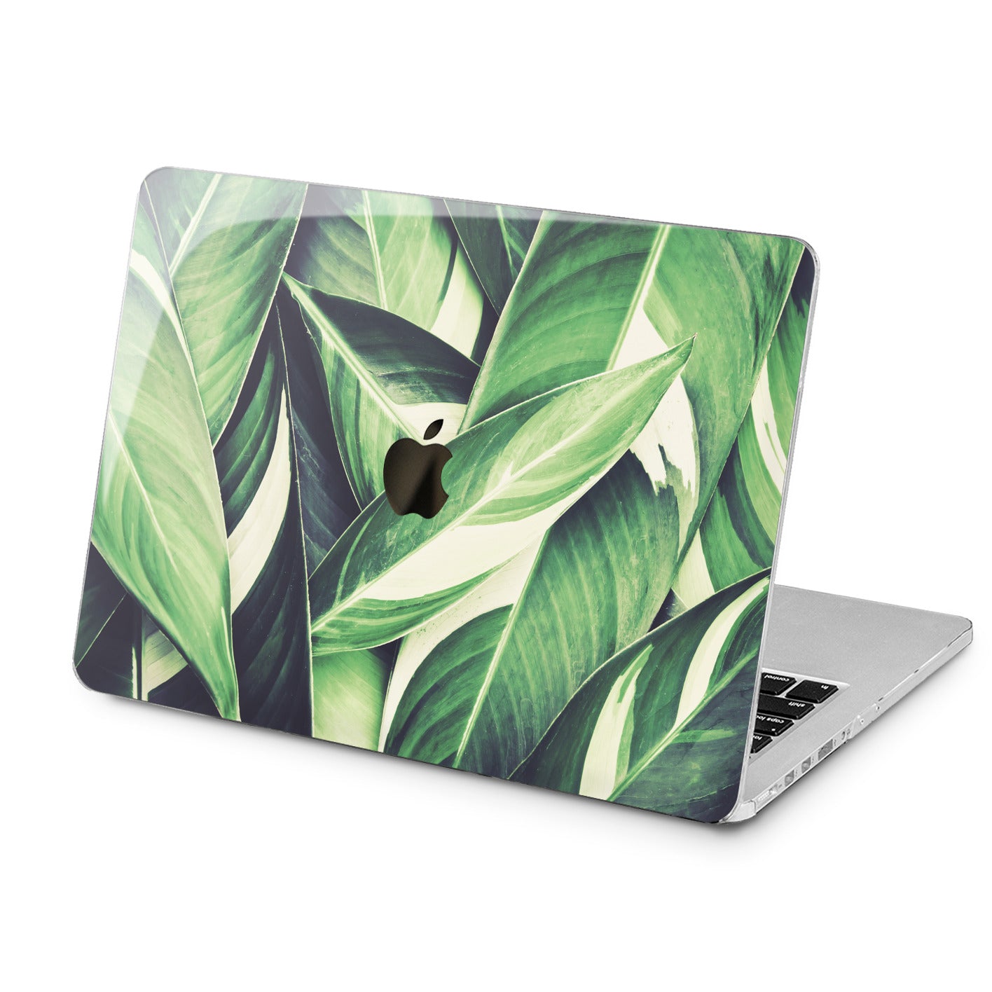 Lex Altern Green Leaves Print Case for your Laptop Apple Macbook.