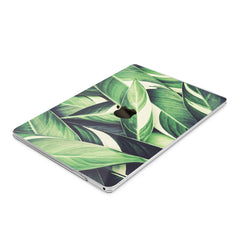 Lex Altern Hard Plastic MacBook Case Green Leaves Print