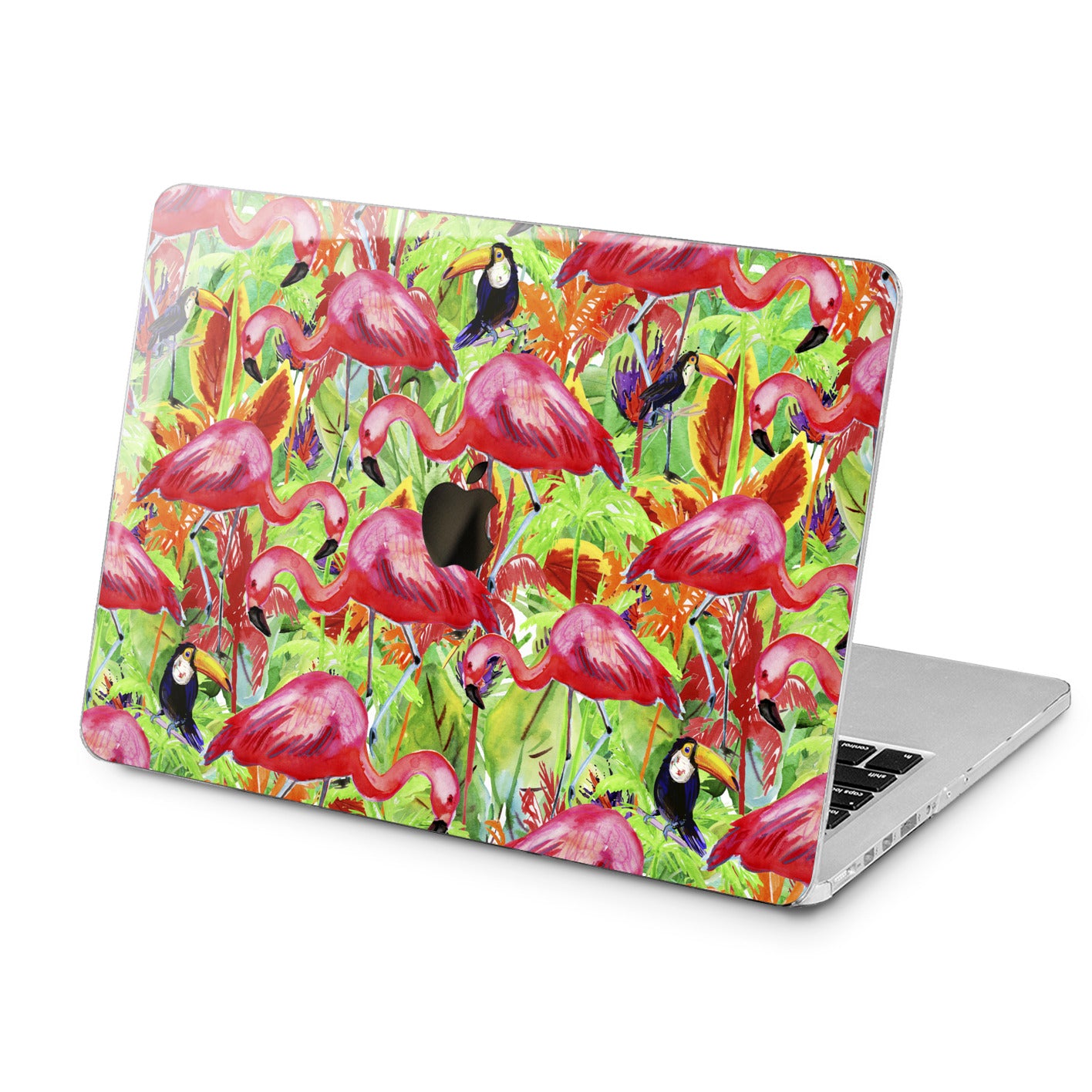 Lex Altern Tropical Birds Design Case for your Laptop Apple Macbook.