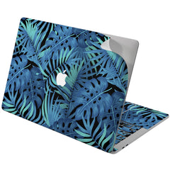 Lex Altern Vinyl MacBook Skin Blue Monstera