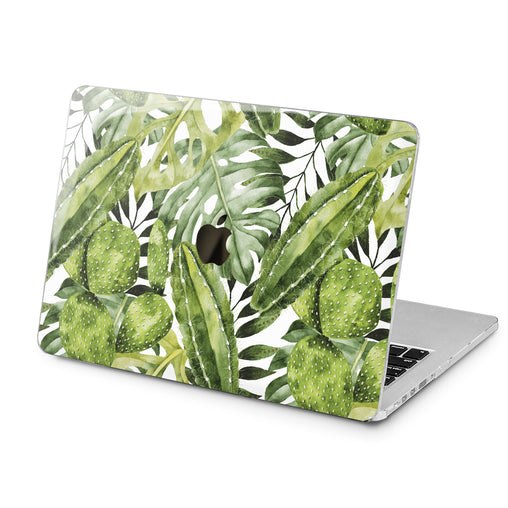 Lex Altern Green Plants Print Case for your Laptop Apple Macbook.