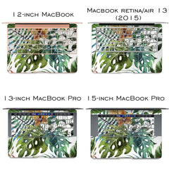 Lex Altern Vinyl MacBook Skin Floral Monstera