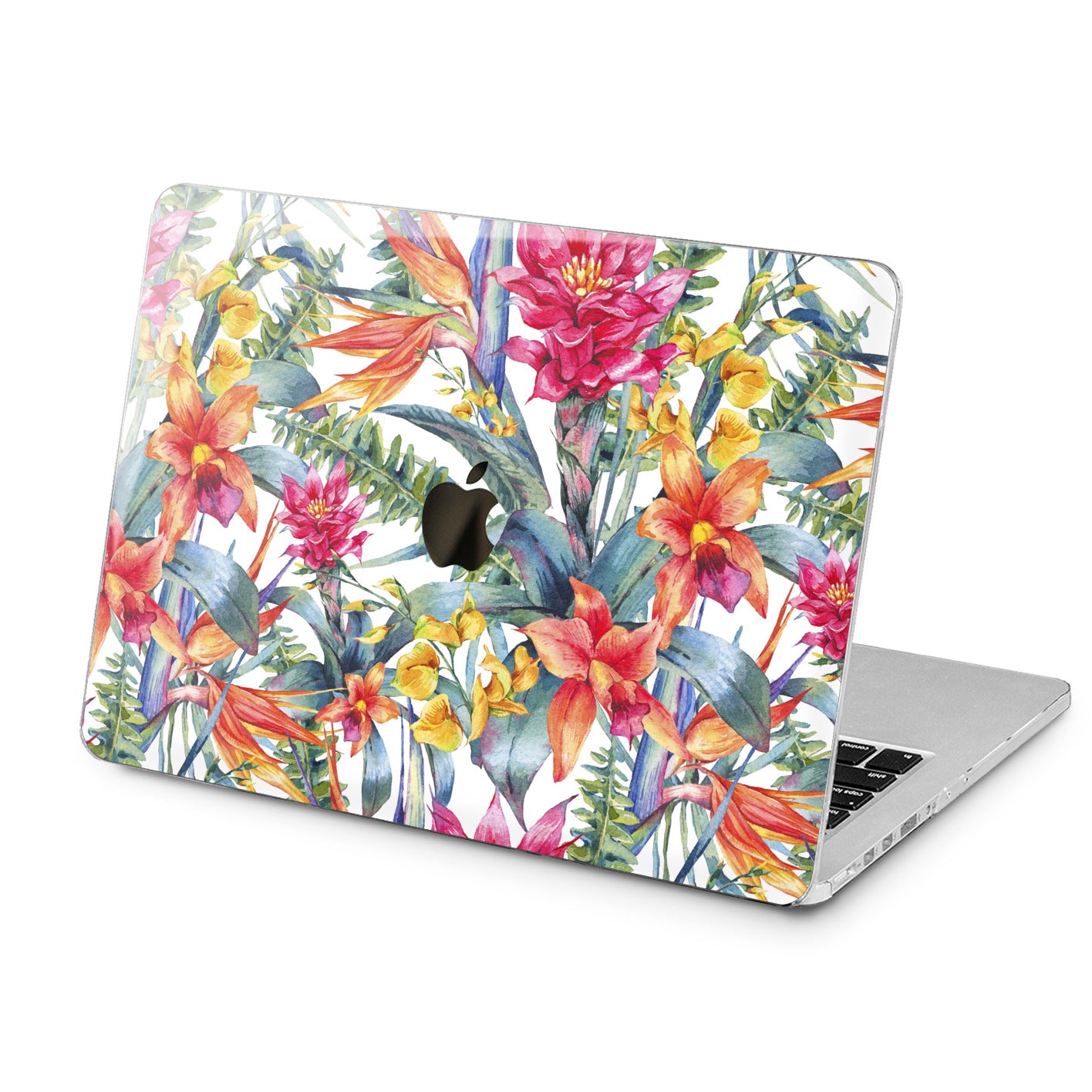 Lex Altern Tropical Flowers Art Case for your Laptop Apple Macbook.