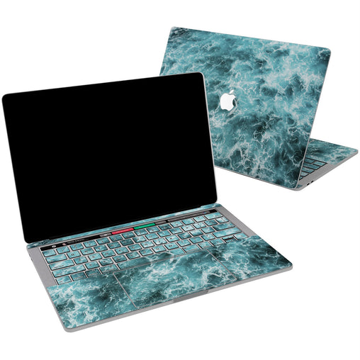 Lex Altern Vinyl MacBook Skin Aqua Waves for your Laptop Apple Macbook.