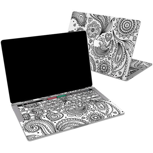 Lex Altern Vinyl MacBook Skin Arabic Black Pattern for your Laptop Apple Macbook.