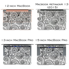 Lex Altern Vinyl MacBook Skin Arabic Black Pattern