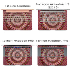 Lex Altern Vinyl MacBook Skin Indian Red Pattern