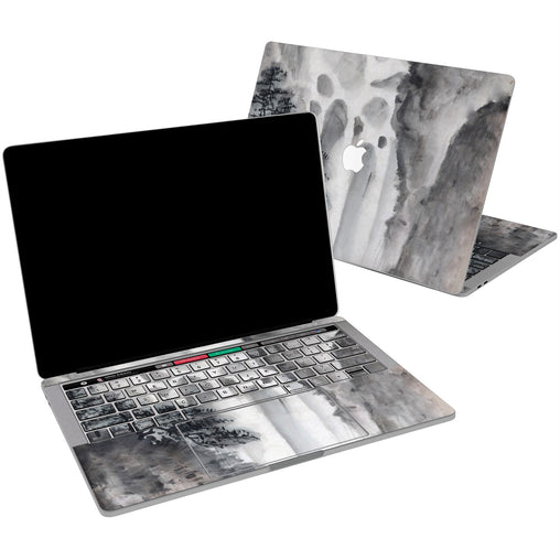 Lex Altern Vinyl MacBook Skin Watercolor Grey Paint for your Laptop Apple Macbook.