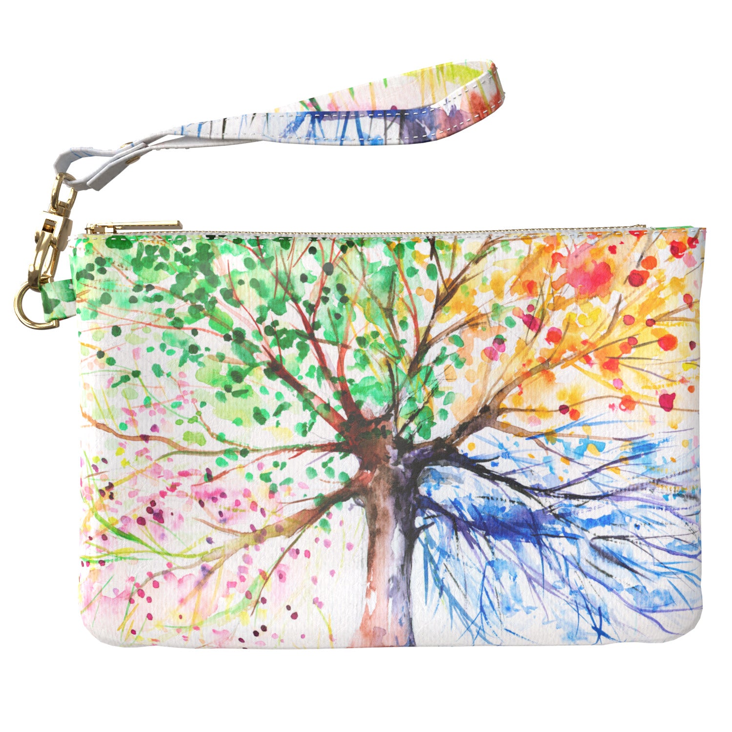Lex Altern Makeup Bag Colored Tree Art