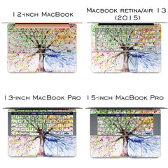 Lex Altern Vinyl MacBook Skin Colored Tree Art