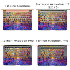 Lex Altern Vinyl MacBook Skin Colorful Trees Print