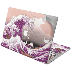 Lex Altern Vinyl MacBook Skin Pink Big Wave