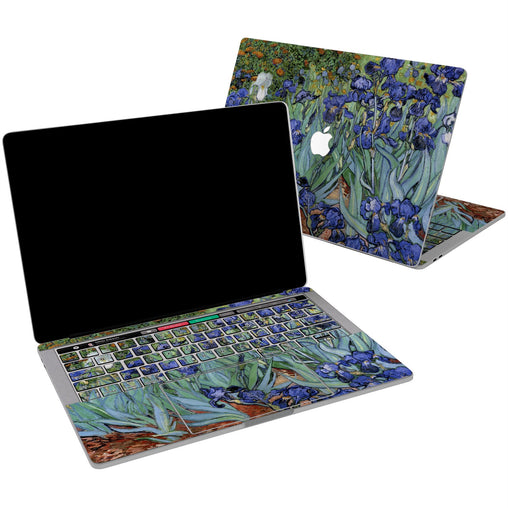 Lex Altern Vinyl MacBook Skin Watercolor Irises for your Laptop Apple Macbook.
