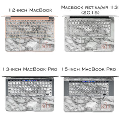 Lex Altern Vinyl MacBook Skin Grey Marble