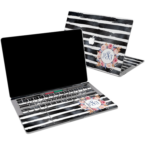 Lex Altern Vinyl MacBook Skin Floral Zebra Print for your Laptop Apple Macbook.