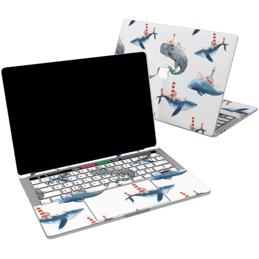 Lex Altern Vinyl MacBook Skin Cute Whales for your Laptop Apple Macbook.