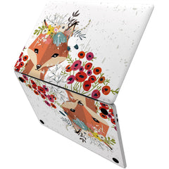 Lex Altern Vinyl MacBook Skin Floral Fox