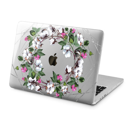 Lex Altern Cotton Flowers Print Case for your Laptop Apple Macbook.