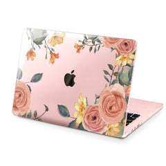 Lex Altern Hard Plastic MacBook Case Orange Roses Art