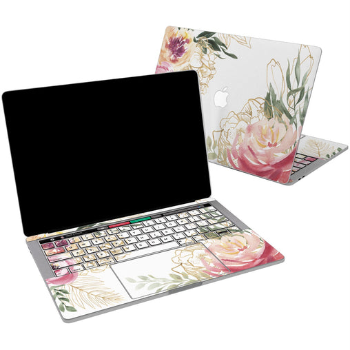 Lex Altern Vinyl MacBook Skin Peonies Watercolor for your Laptop Apple Macbook.