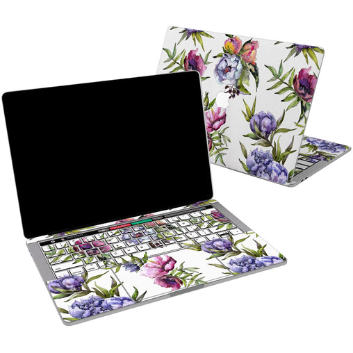Lex Altern Vinyl MacBook Skin Purple Peony Bloom for your Laptop Apple Macbook.