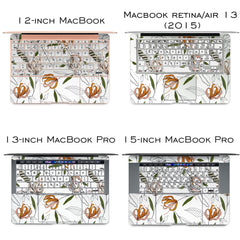 Lex Altern Vinyl MacBook Skin Floral Pattern