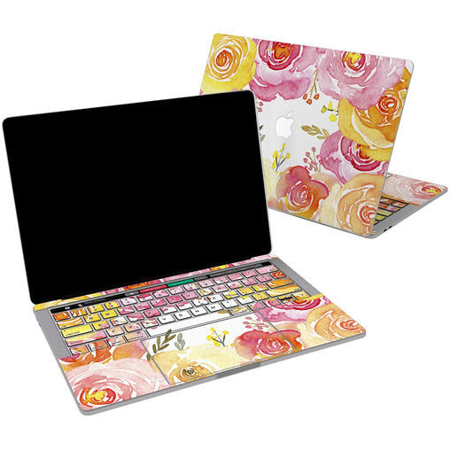 Lex Altern Vinyl MacBook Skin Orange Roses for your Laptop Apple Macbook.