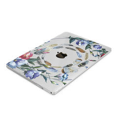 Lex Altern Hard Plastic MacBook Case Floral Feathers Print