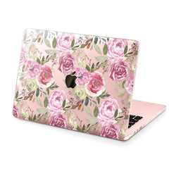 Lex Altern Hard Plastic MacBook Case Pink Roses Design