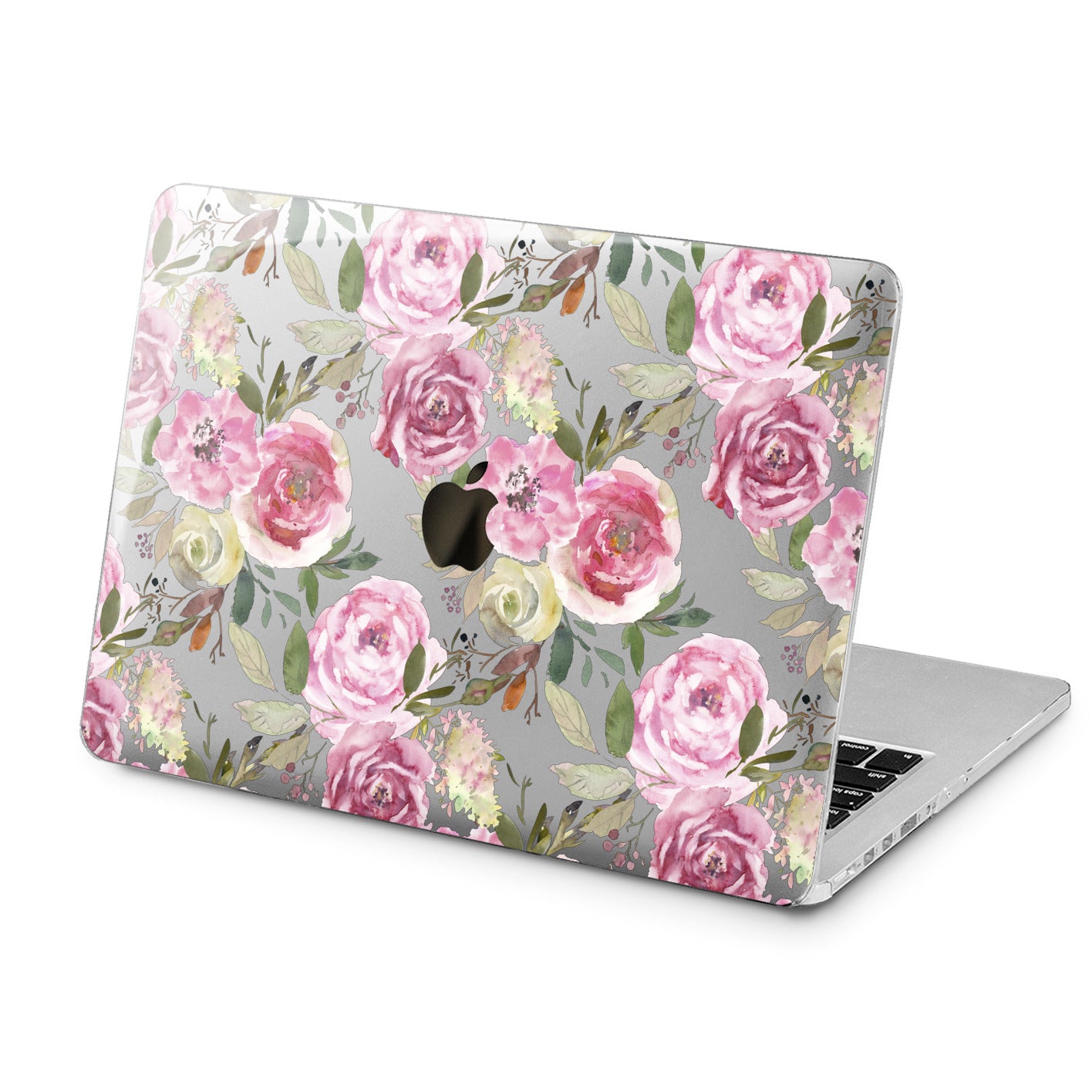 Lex Altern Pink Roses Design Case for your Laptop Apple Macbook.