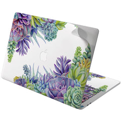 Lex Altern Vinyl MacBook Skin Succulent Flowers