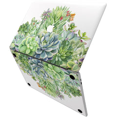 Lex Altern Vinyl MacBook Skin Greeen Succulents
