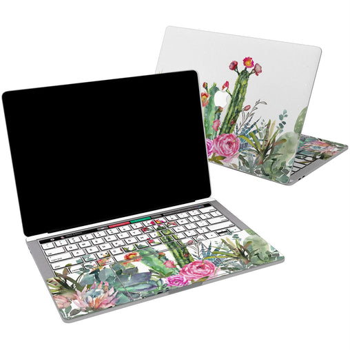 Lex Altern Vinyl MacBook Skin Watercolor Cactus for your Laptop Apple Macbook.