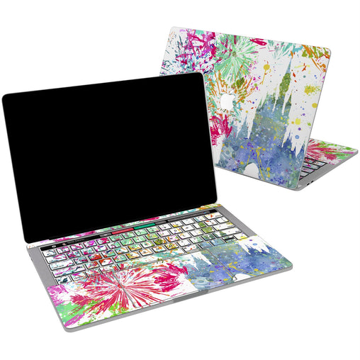 Lex Altern Vinyl MacBook Skin Colorful Castle  for your Laptop Apple Macbook.