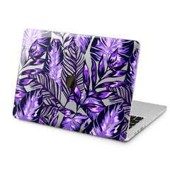 Lex Altern Puprle Leaves Case for your Laptop Apple Macbook.