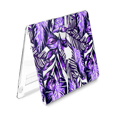 Lex Altern Hard Plastic MacBook Case Puprle Leaves
