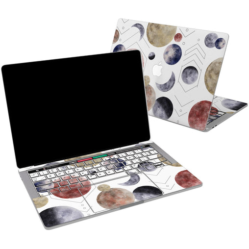 Lex Altern Vinyl MacBook Skin geometric Planets for your Laptop Apple Macbook.