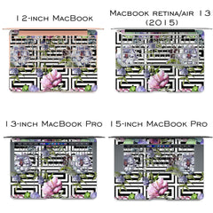 Lex Altern Vinyl MacBook Skin Floral Labyrinth