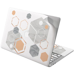 Lex Altern Vinyl MacBook Skin Marble Hexagon