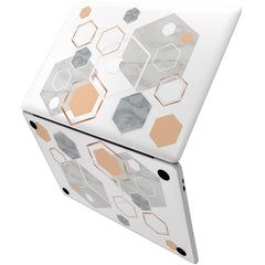 Lex Altern Vinyl MacBook Skin Marble Hexagon
