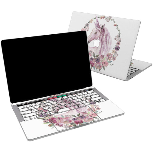 Lex Altern Vinyl MacBook Skin Floral Unicorn for your Laptop Apple Macbook.