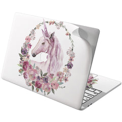 Lex Altern Vinyl MacBook Skin Floral Unicorn