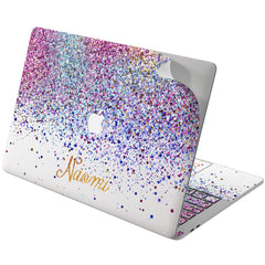 Lex Altern Vinyl MacBook Skin Purple Confetti
